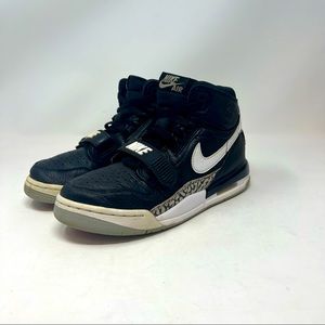 Nike Air Jordan Legacy 312 GS Black White Cement Gray Shoes Size 4.5Y AT4040-001